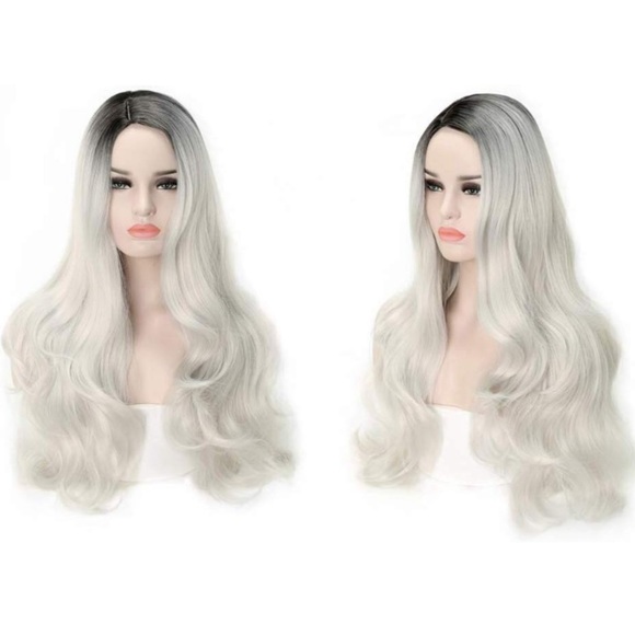 ✨MARGOT GREY SIDE PART WIG *NWT* ✨